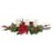 32&#x22; Artificial Mixed Pine Berries &#x26; Poinsettia Christmas Candle Holder Centerpiece